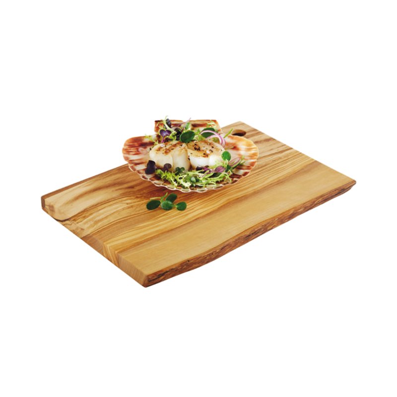Tagliere Servizio Cm 25x17 H 1,5 Legno Ulivo